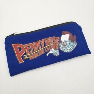 Pennywise the Dancing Clown Zippered Pencil Case Pouch Inside Scary Clown